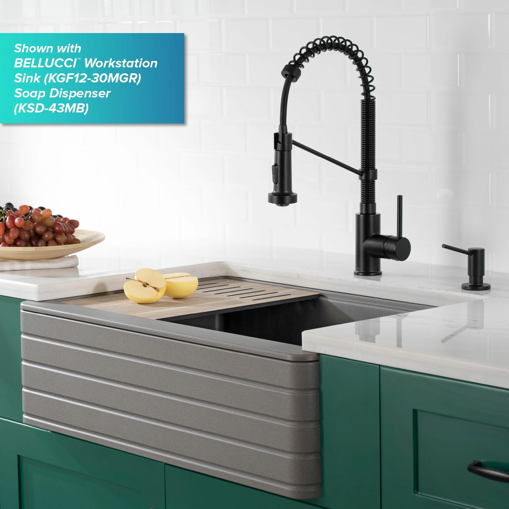 Кухонний змішувач Kraus KSF-1610MB - изображение 15