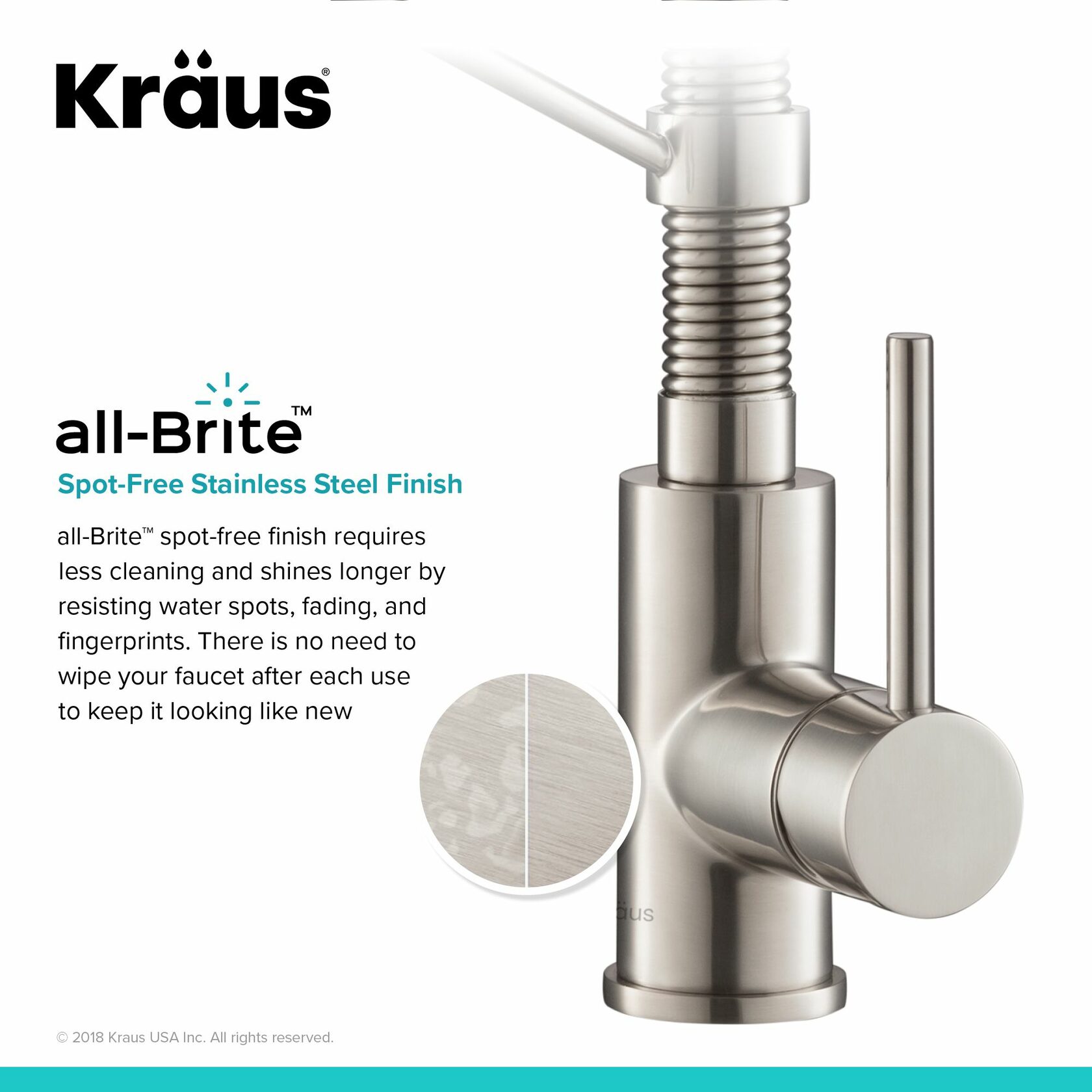 Кухонний змішувач Kraus KPF-1610SFS - изображение 9