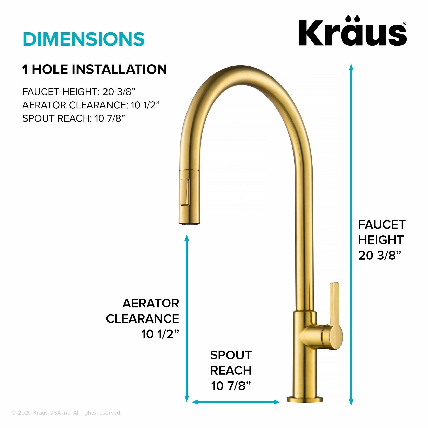 Кухонний змішувач Kraus KPF-2821BB - изображение 5