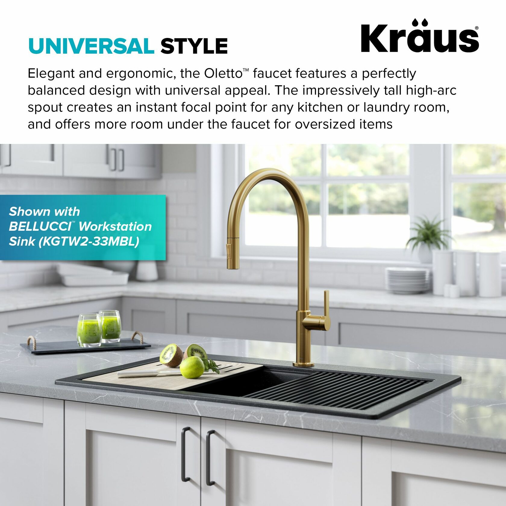 Кухонний змішувач Kraus KPF-2821BB - изображение 7