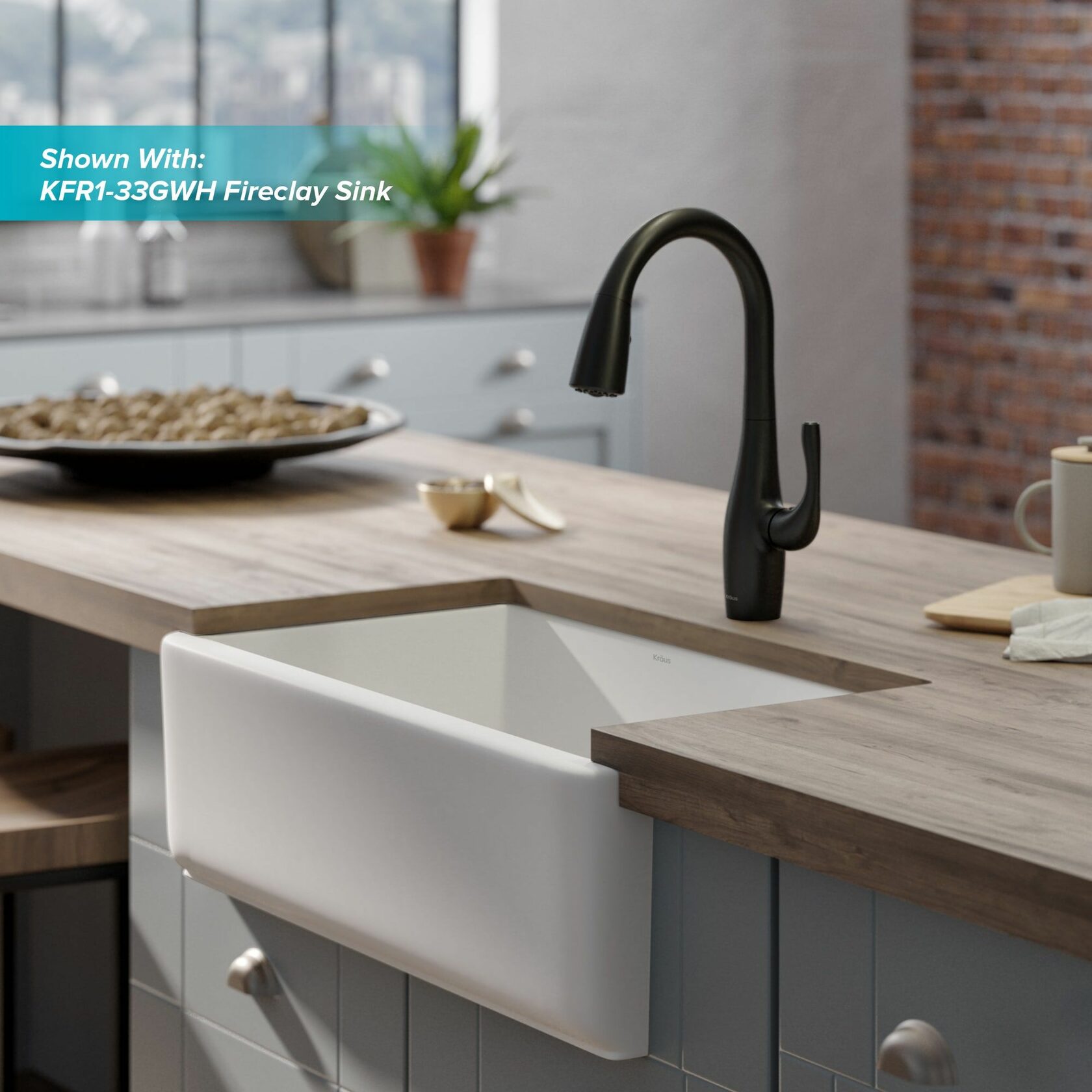Кухонний змішувач Kraus KPF-1670MB - изображение 5