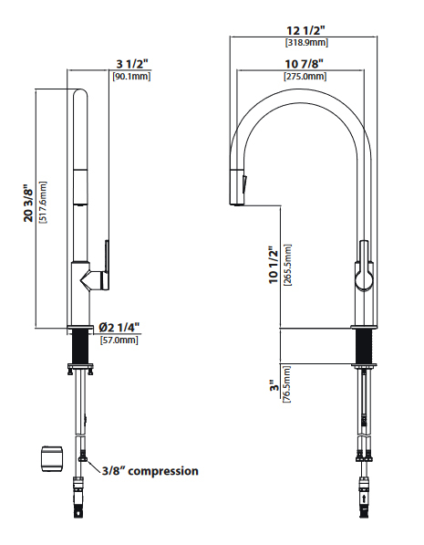 Кухонный смеситель Kraus KPF-2821SFACB - изображение 6