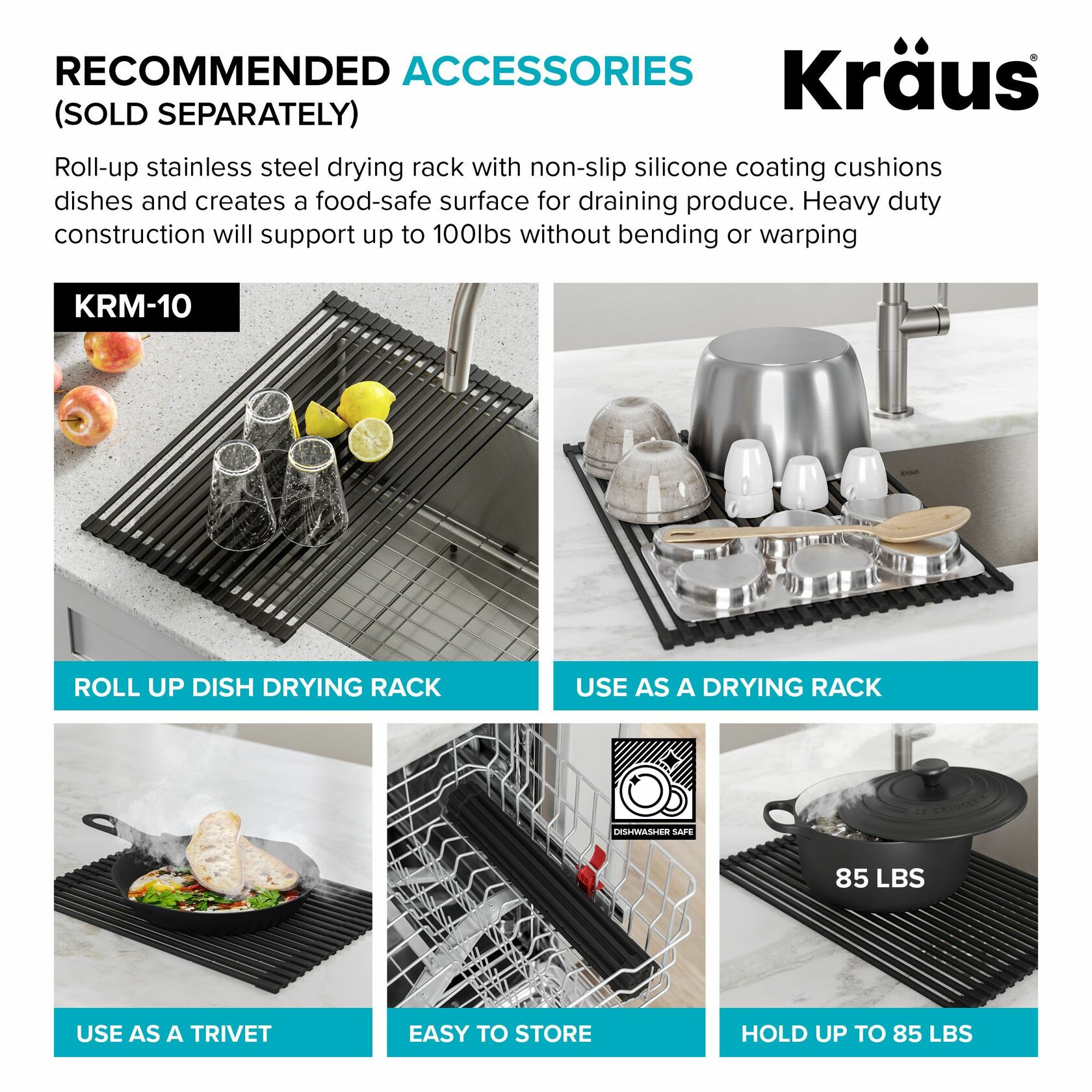 Кухонная мойка Kraus KD1UD33B - изображение 7
