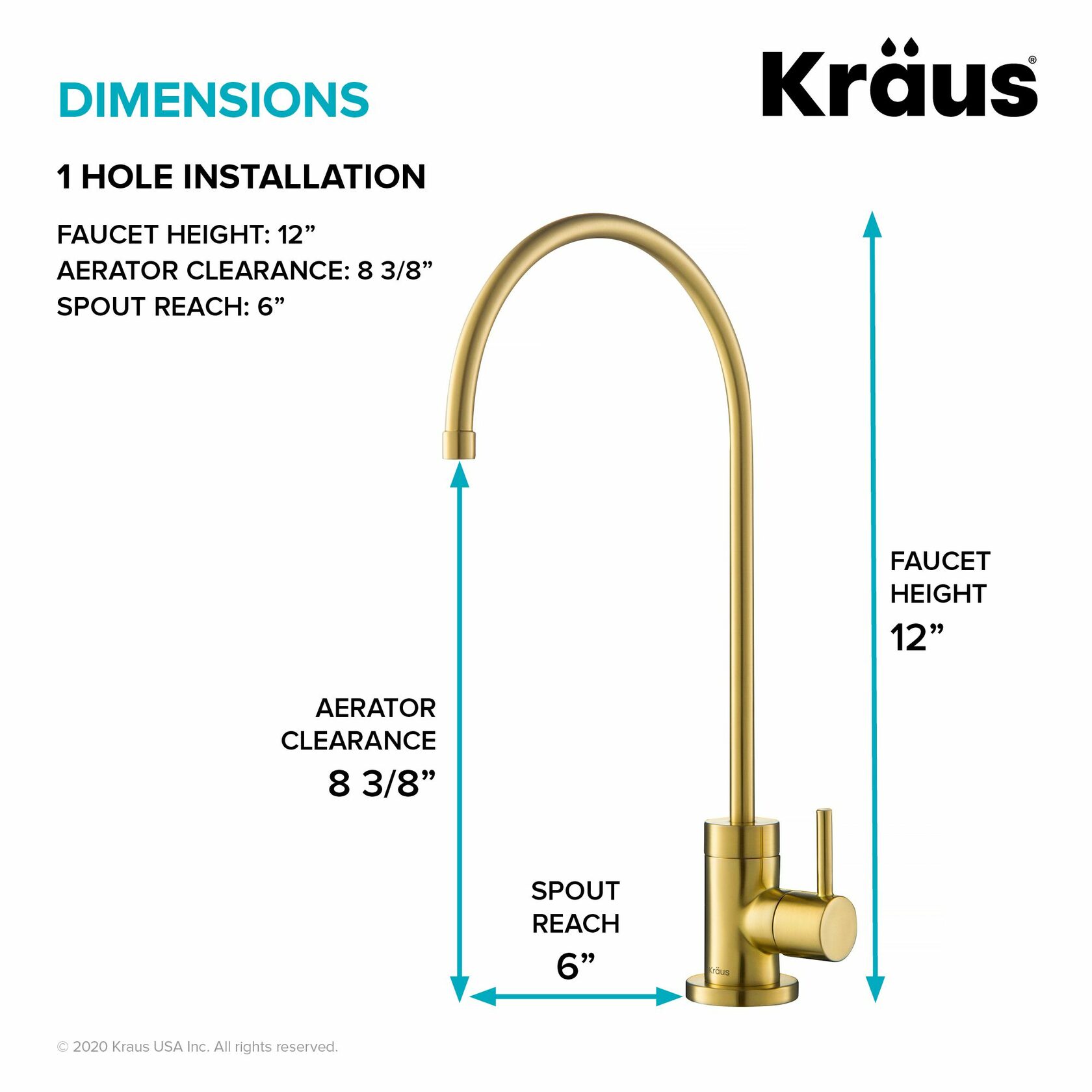 Кухонный смеситель Kraus FF-100BB - изображение 6